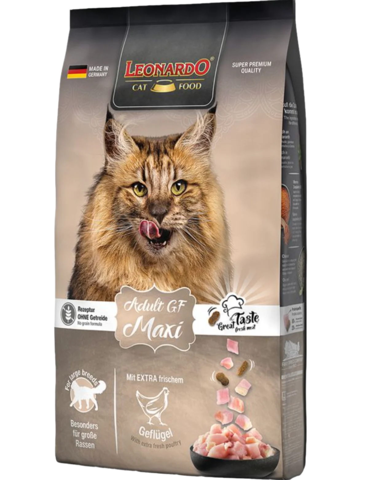 Leonardo לאונרדו מקסי ללא דגנים, מזון יבש לחתולים