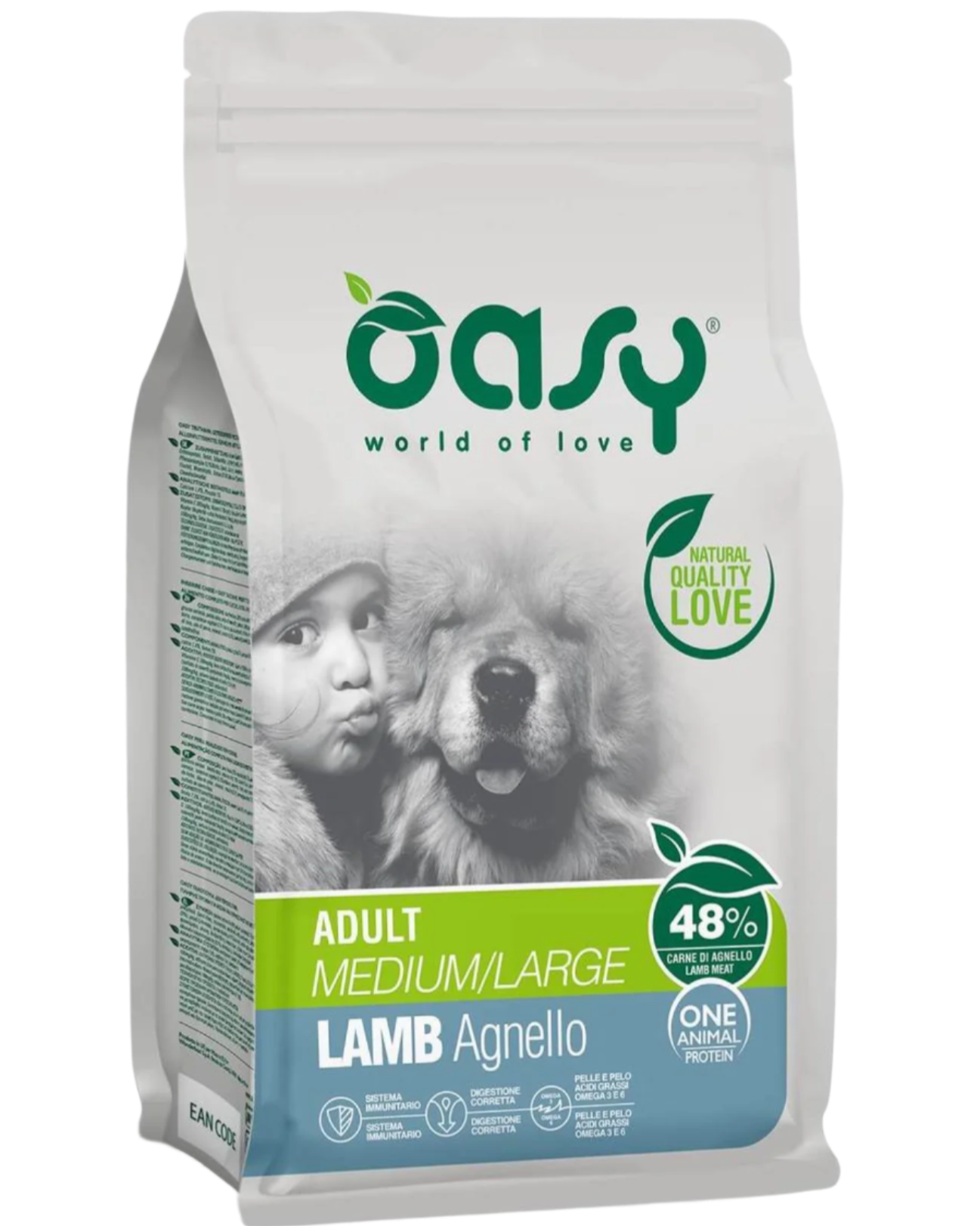 אואסי כבש לכלב בינוני או גדול