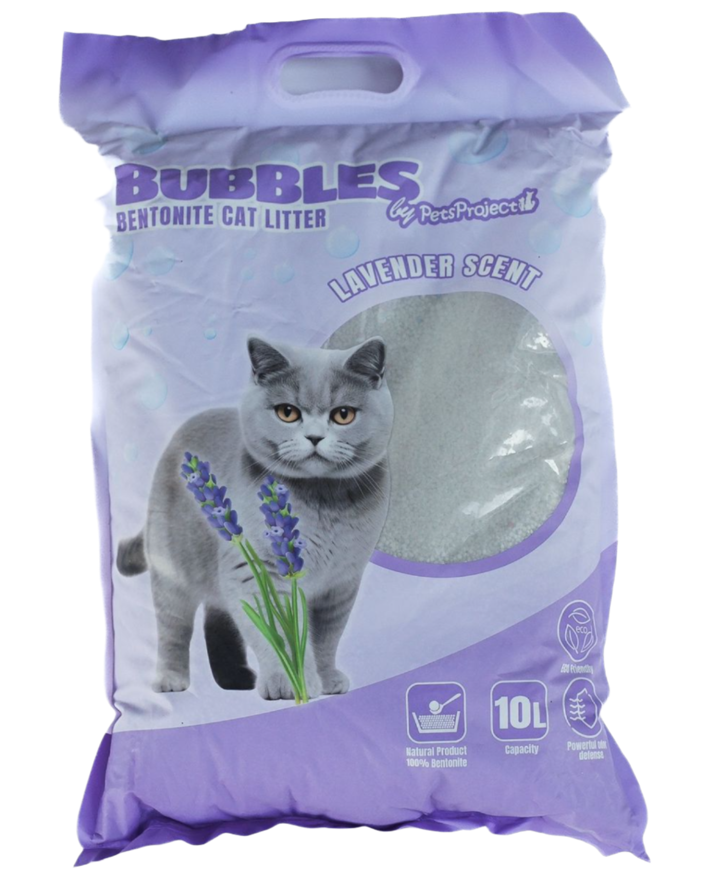 באבל – חול בנטונייט בניחוח לבנדר 10 ליטר לחתולים