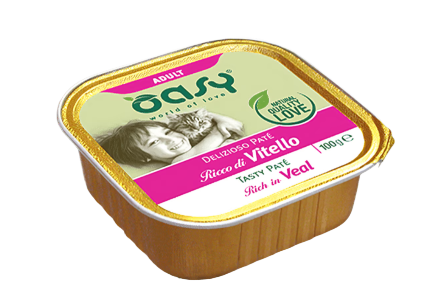 OASY אואסי מעדן פטה עגל לחתול