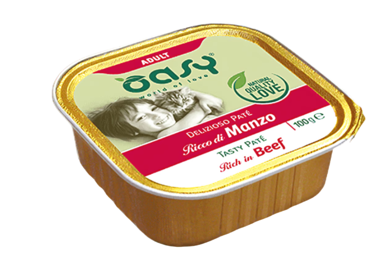 OASY אואסי מעדן פטה בקר לחתול