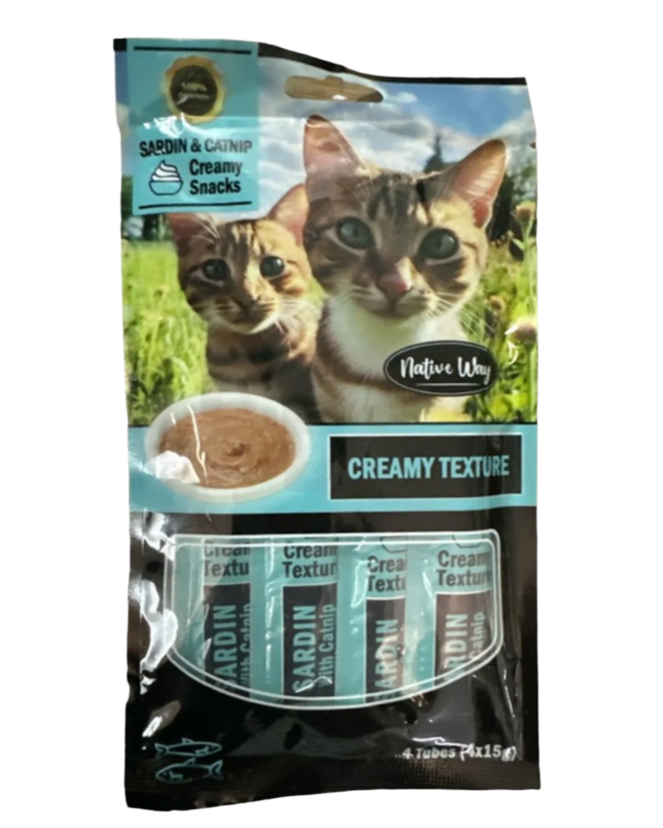 Native Way – שלוקים לחתול בטעם סרדינים וקטניפ