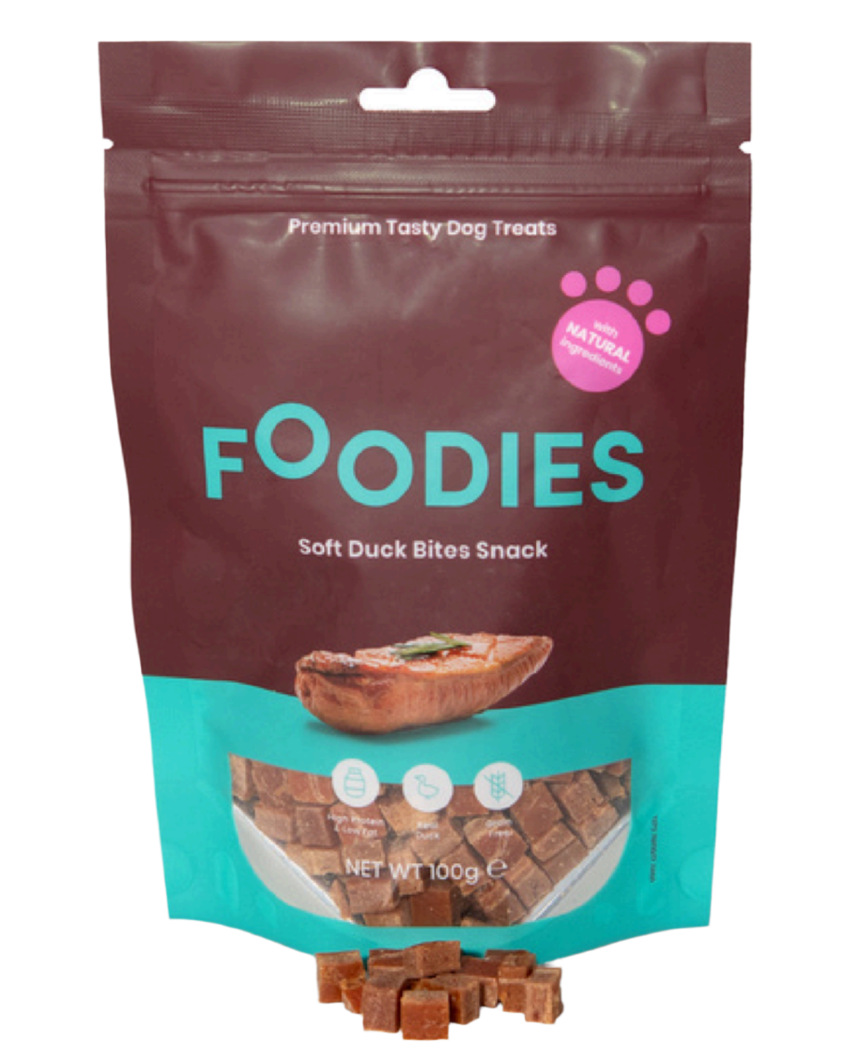 FOODIES – נגיסי ברווז רכים לכלבים | 100 גרם