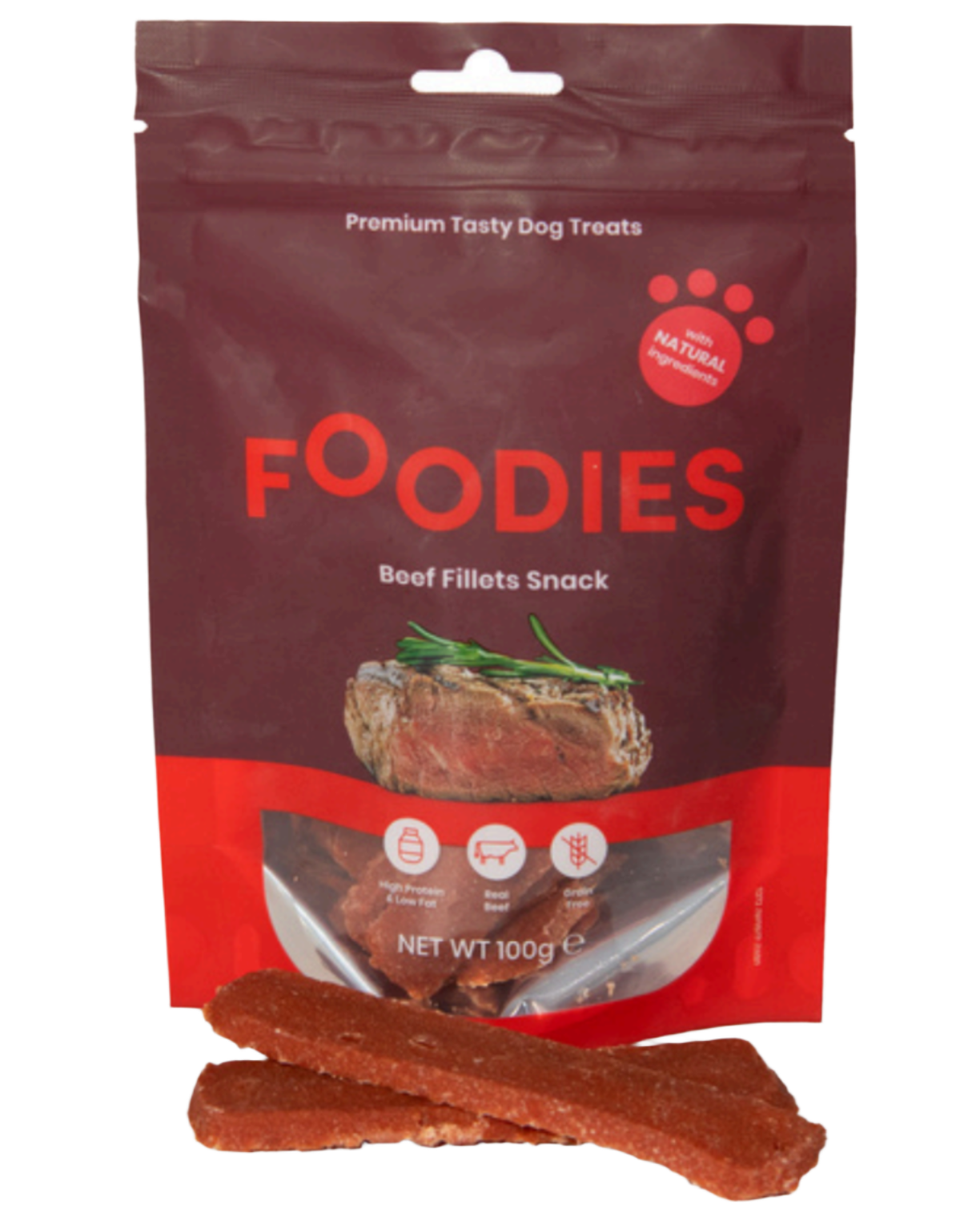 OODIES – פילה בקר רך לכלבים | 100 גרם