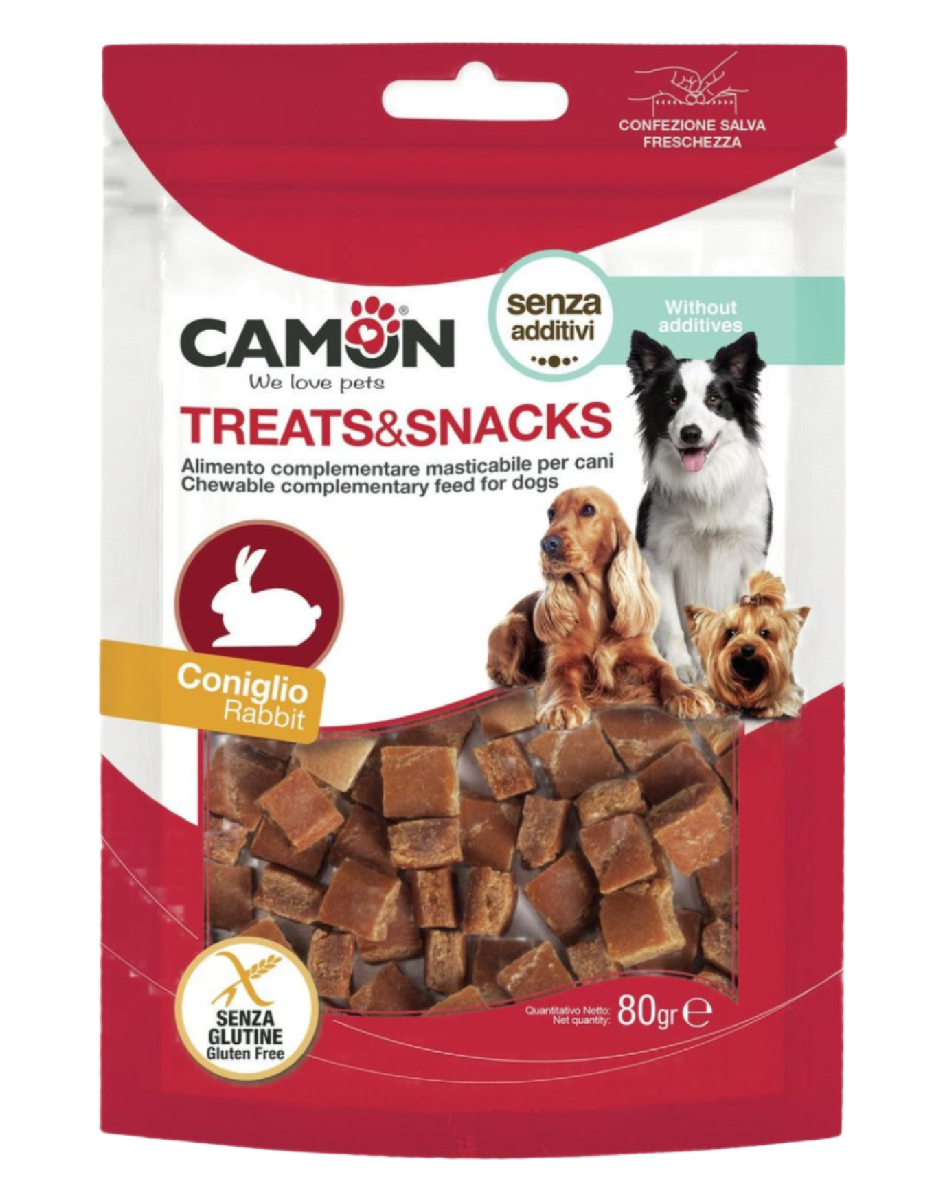 CAMON – חטיף קוביות ארנבת לכלבים