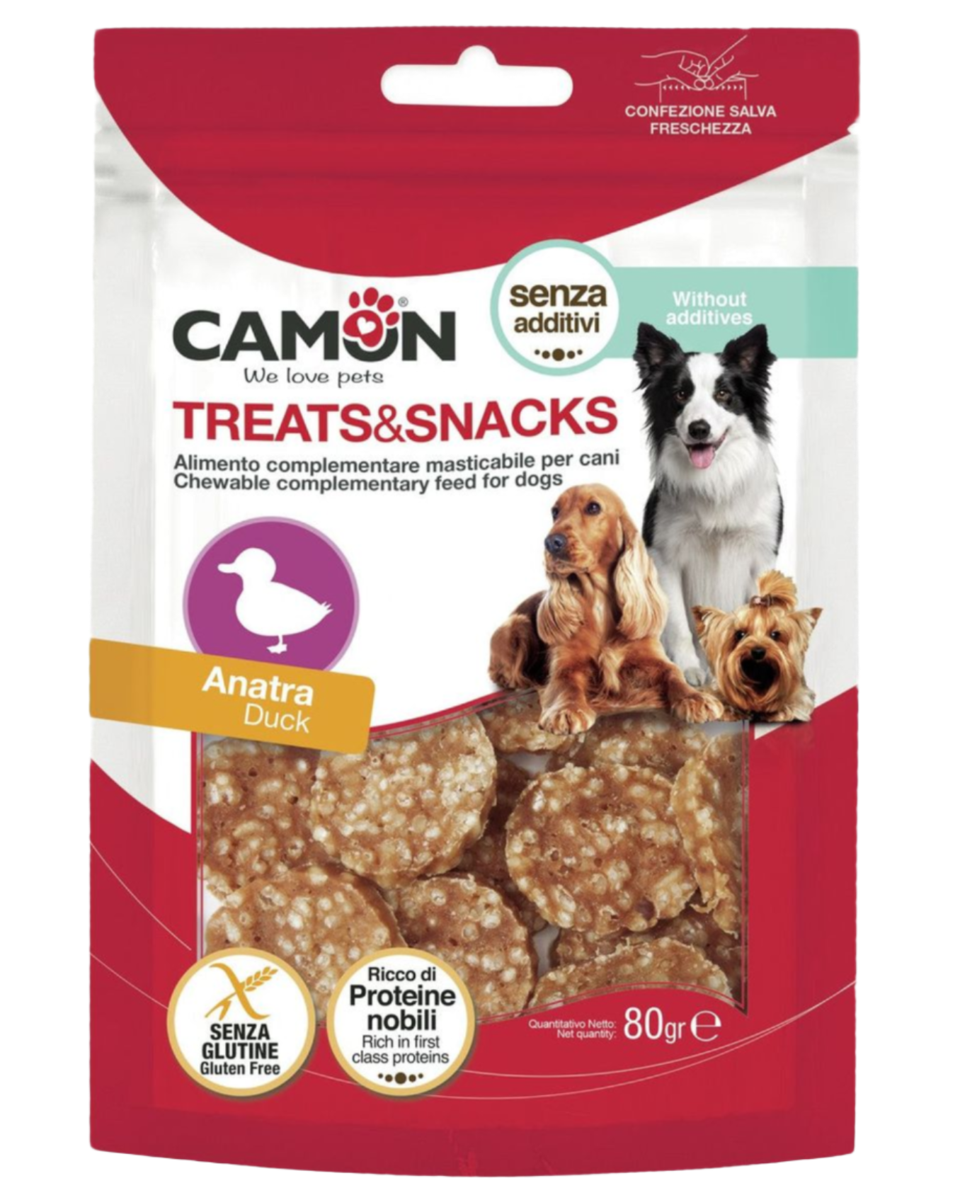 CAMON – חטיף נקניק ברווז לכלבים