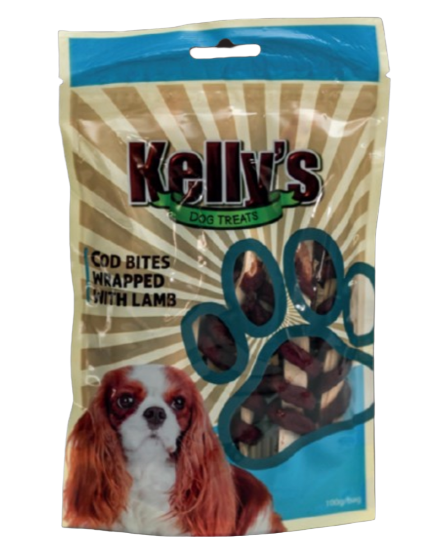 קליס חטיף דג קוד עטוף בכבש (תכלת) - 100 גרם