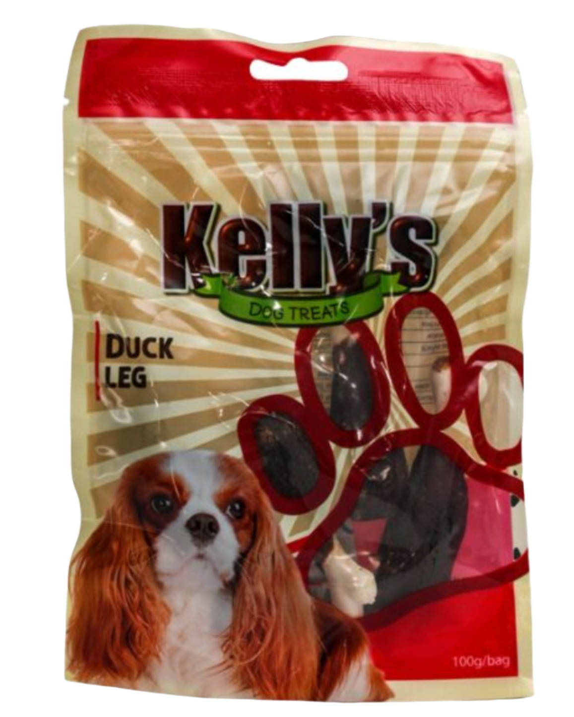 קליס חטיף בטעם ברווז רגליים (אדום) - 100 גרם