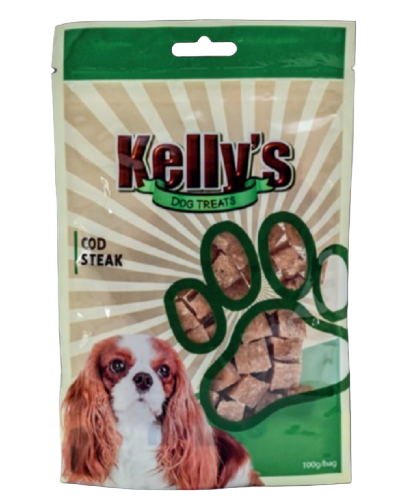 קליס חטיף דג קוד סטיק (ירוק דשא) - 100 גרם