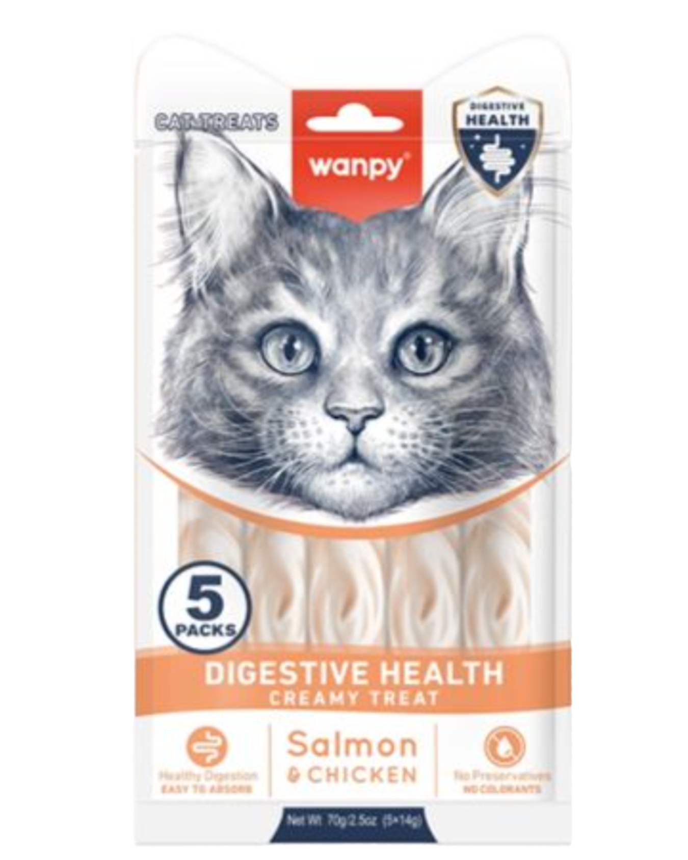 שלוק ונפי Digestion – קרם עוף וסלמון לחתולים