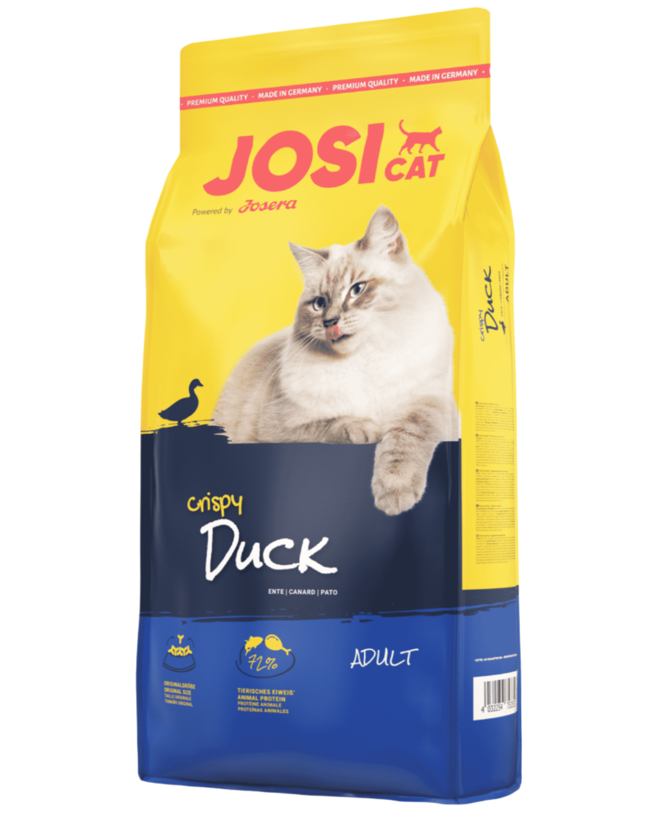 Josicat – מזון יבש לחתולים בטעם ברווז ודגים | 18 ק"ג