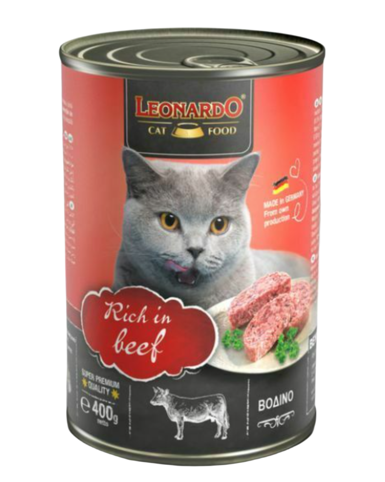 Leonardo – שימורי מזון רטוב לחתולים בטעם בקר