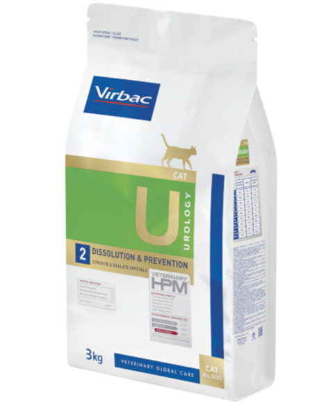 Virbac U2 וירבקו יורולוגי לחתולים עם בעיות בדרכי השתן