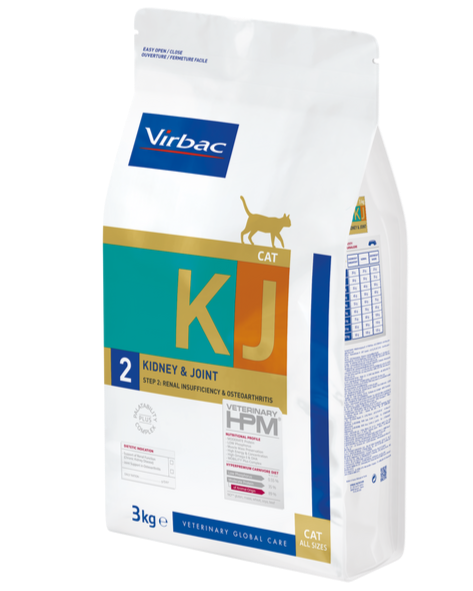 Virbac תמיכה בכליות ומפרקים לחתול KJ2 וירבק
