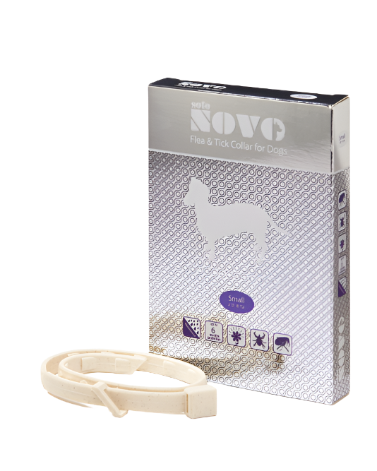 קולר NOVO לכלב – נגד קרציות ופרעושים גדלים: