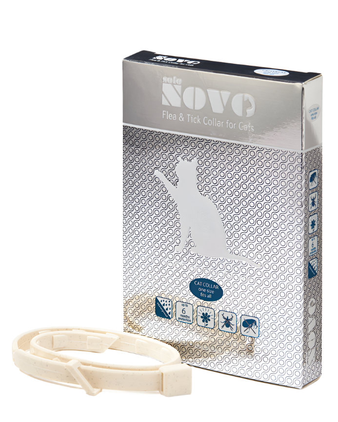 קולר NOVO לחתול – נגד קרציות ופרעושים