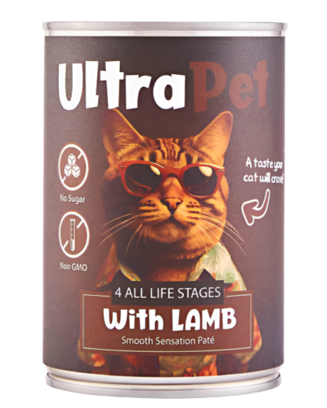 שימורי אולטרה פט – כבש לחתול | 400 גרם