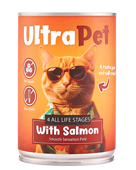 שימורי אולטרה פט – סלמון לחתול | 400 גרם