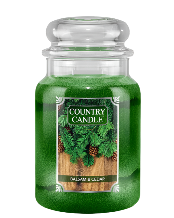 נר גדול בניחוח בלסם ועץ ארז