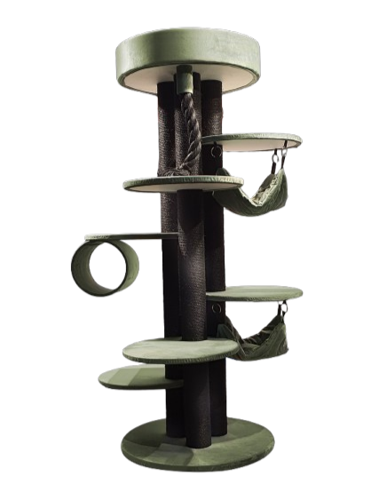 מתקן גרוד מלכותי לחתול צבע ירוק דגם PS748