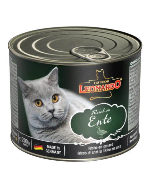 Leonardo – שימורי מזון רטוב לחתולים בטעם ברווז