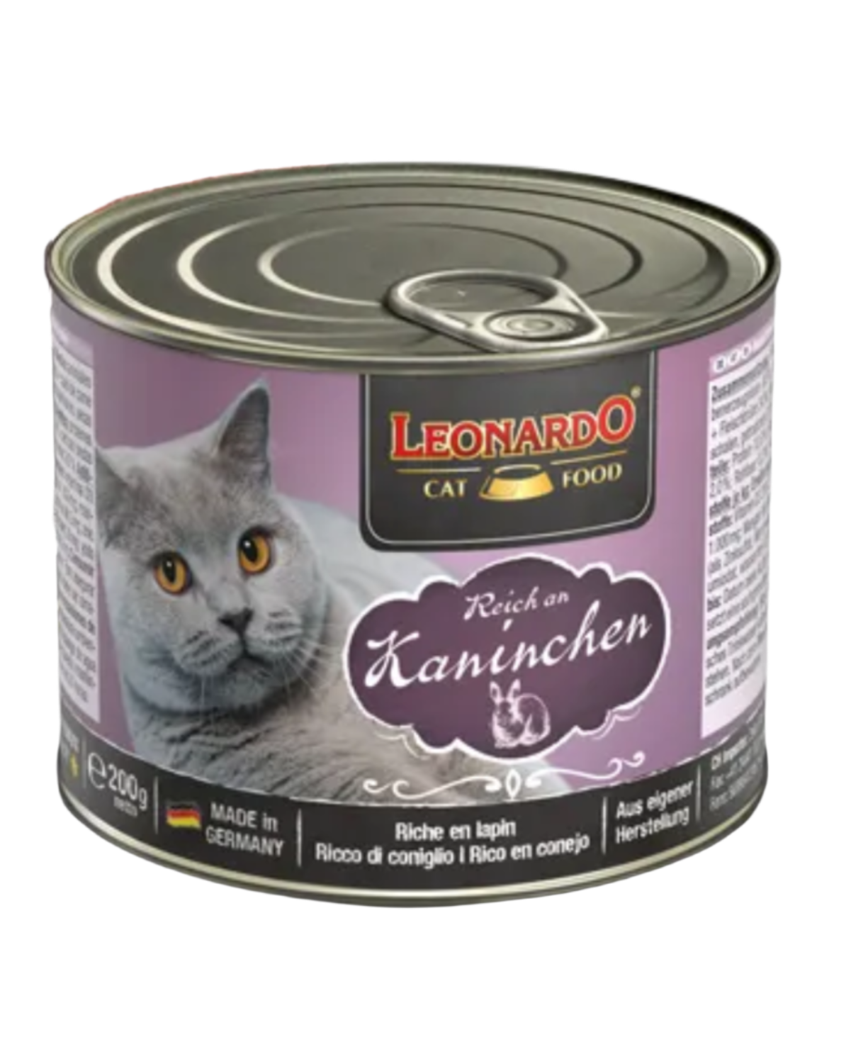 Leonardo – שימורי מזון רטוב לחתולים בטעם ארנבת