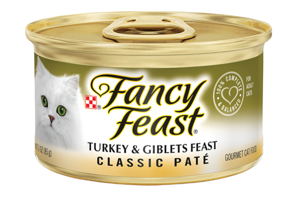Fancy Feast פנסי פיסט – פטה הודו ועוף לחתולים (85 גרם)