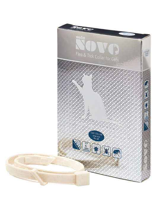 קולר NOVO לחתול – נגד קרציות ופרעושים